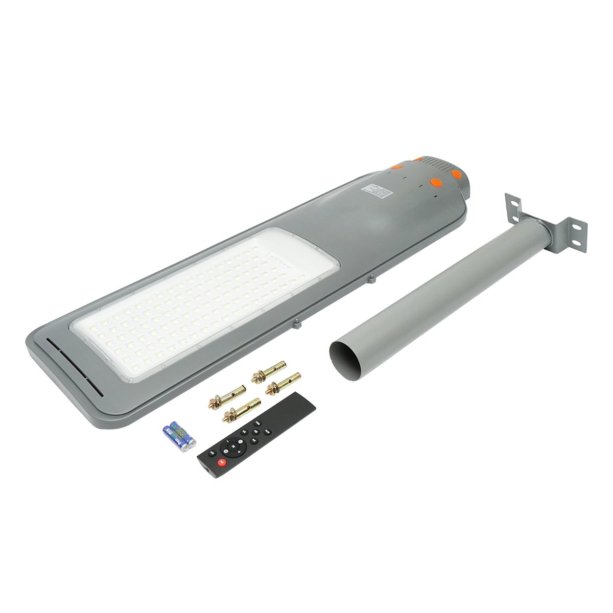 Lampa solara LED iluminat stradal 600W, 6500K, baterie 20Ah cu panou solar si telecomanda IP65 Breckner Germany